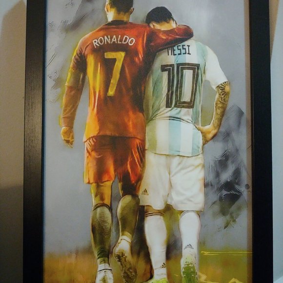 Laminated framed print - Ronaldo and Messi - Picture 2 of 2